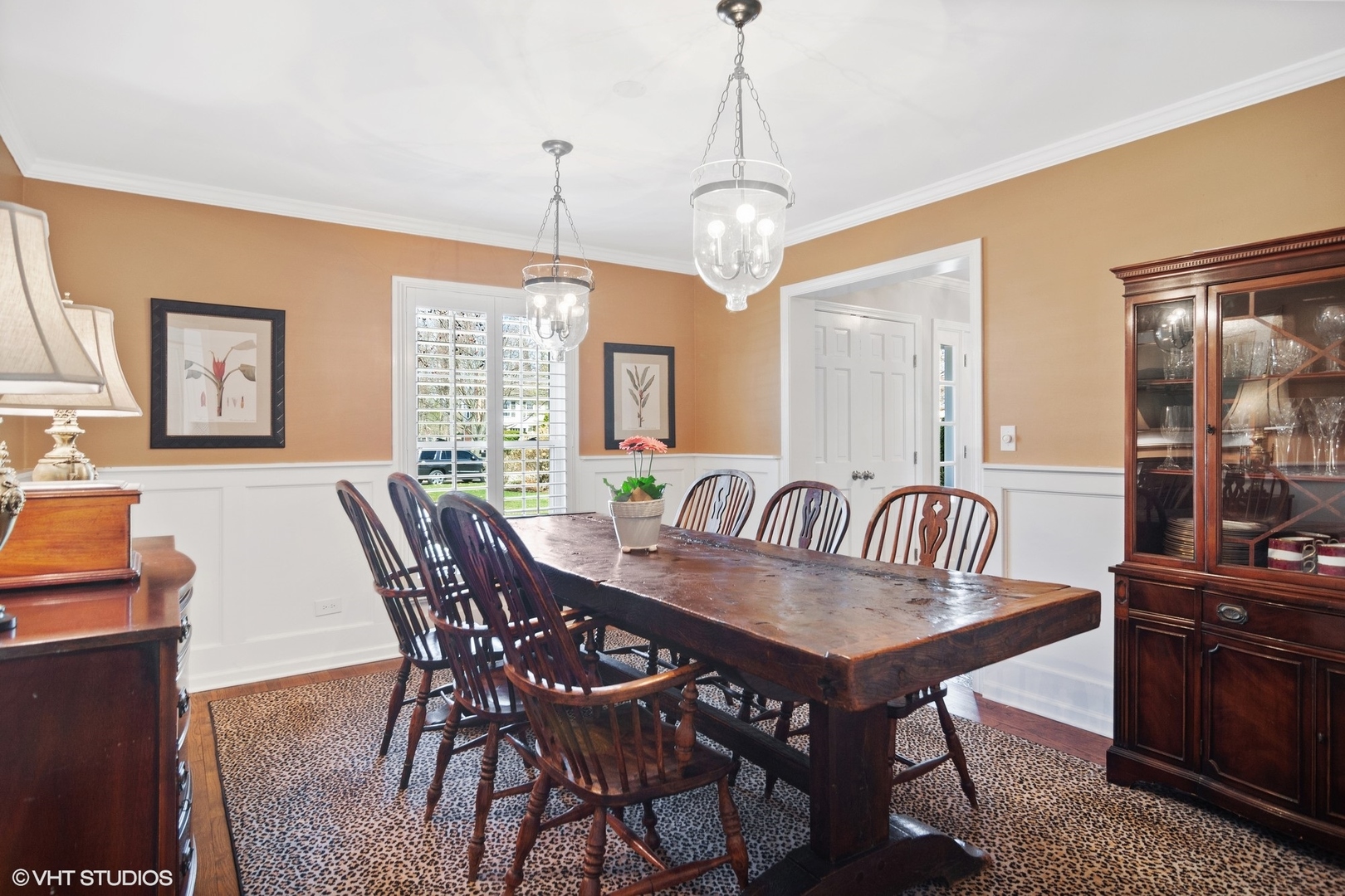 1333 West Deerpath Road Lake Forest, IL 60045 - Photo 6 of 22 a view of a dining room with furniture