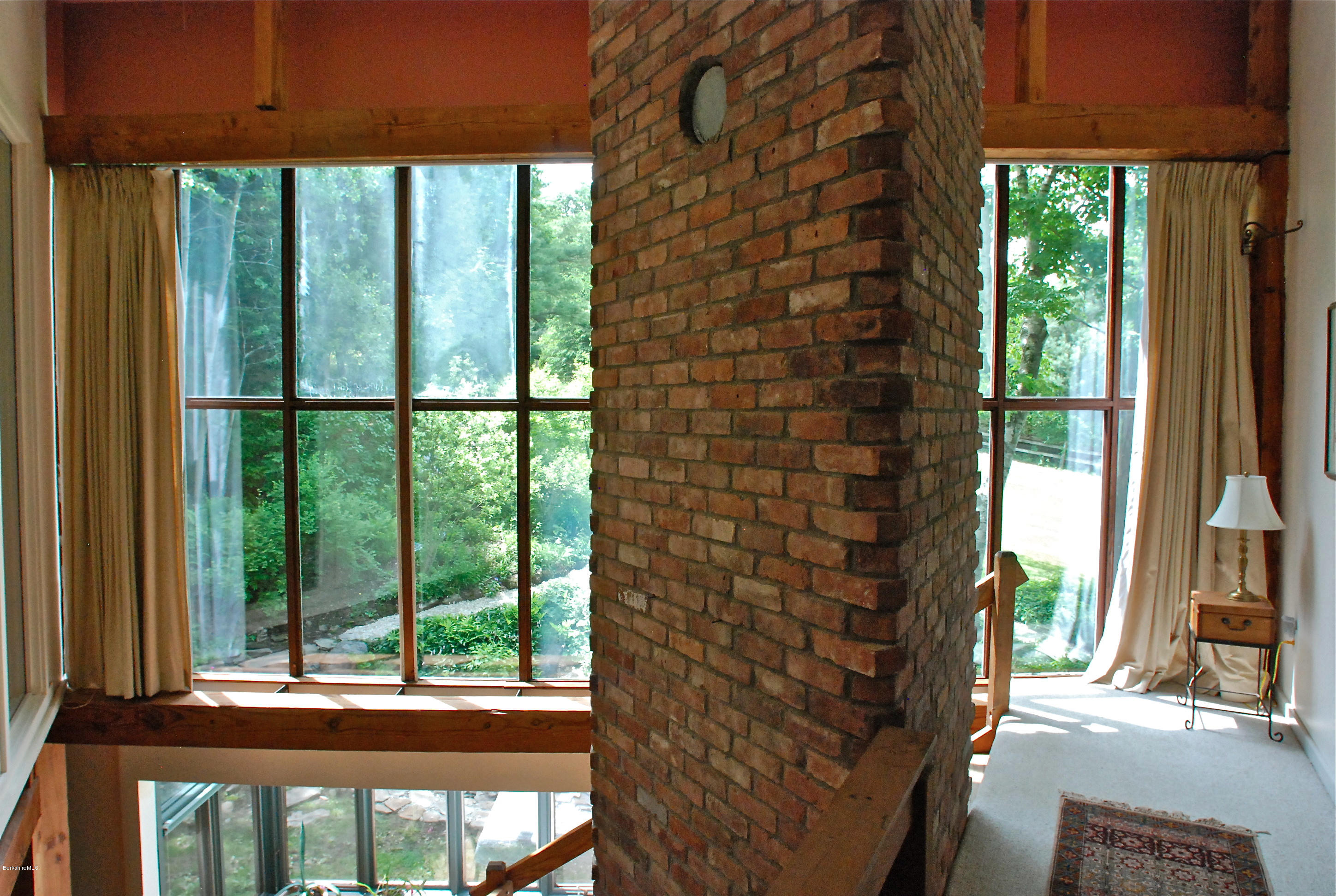 77 Lenox Road West Stockbridge, MA 01266 - Photo 14 of 40 a view of a garden from a windows