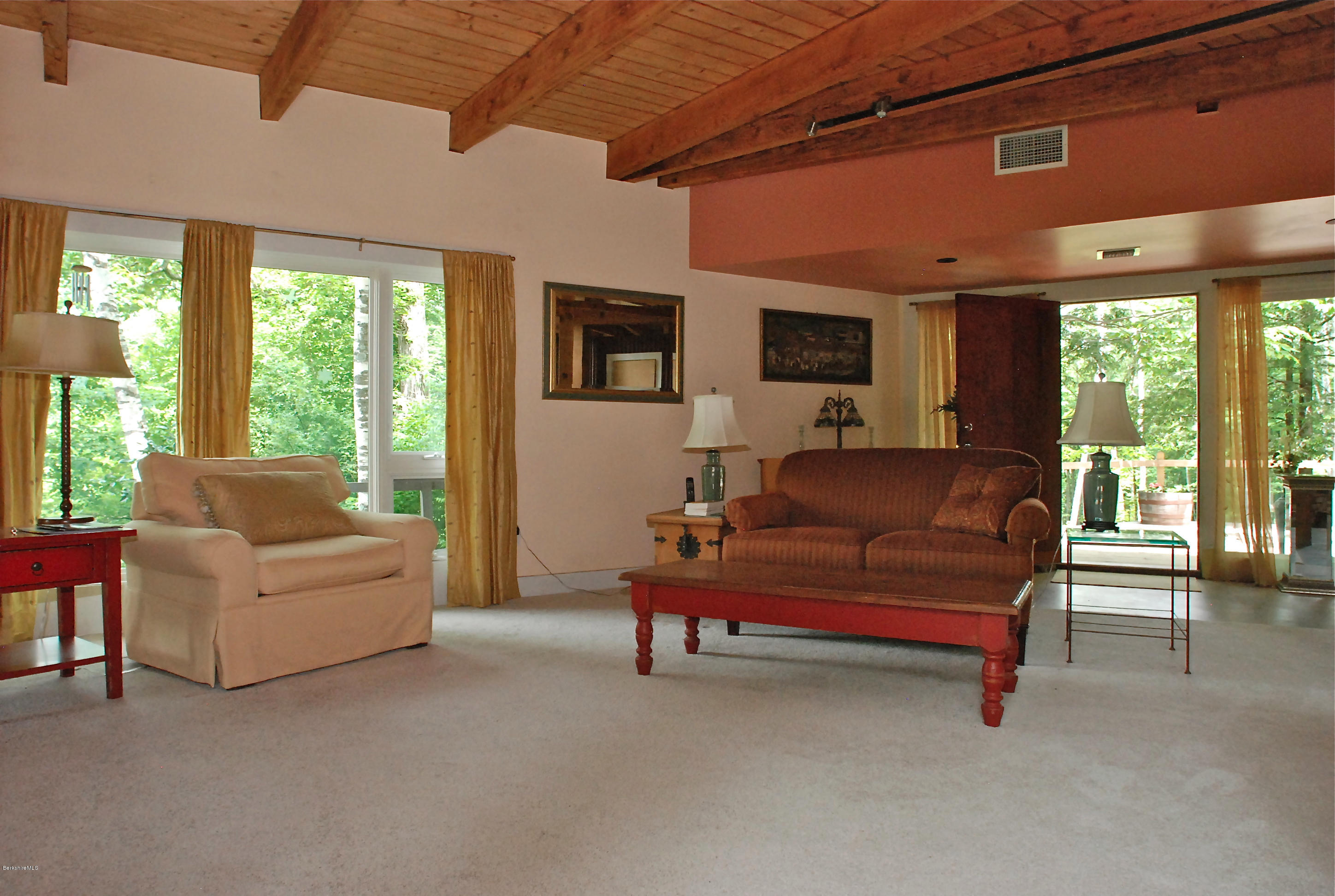 77 Lenox Road West Stockbridge, MA 01266 - Photo 6 of 40 a living room with furniture and a flat screen tv