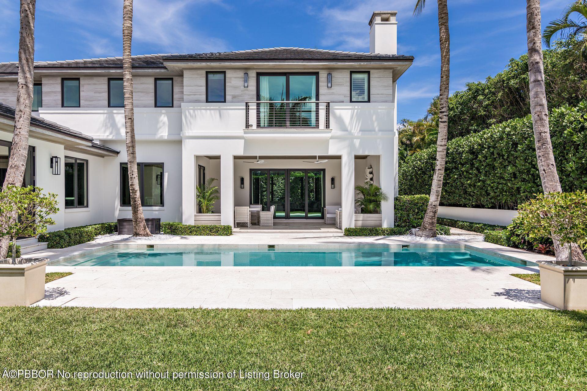 325 Garden Road Palm Beach, FL 33480 - Photo 43 of 57 front view of house with a yard