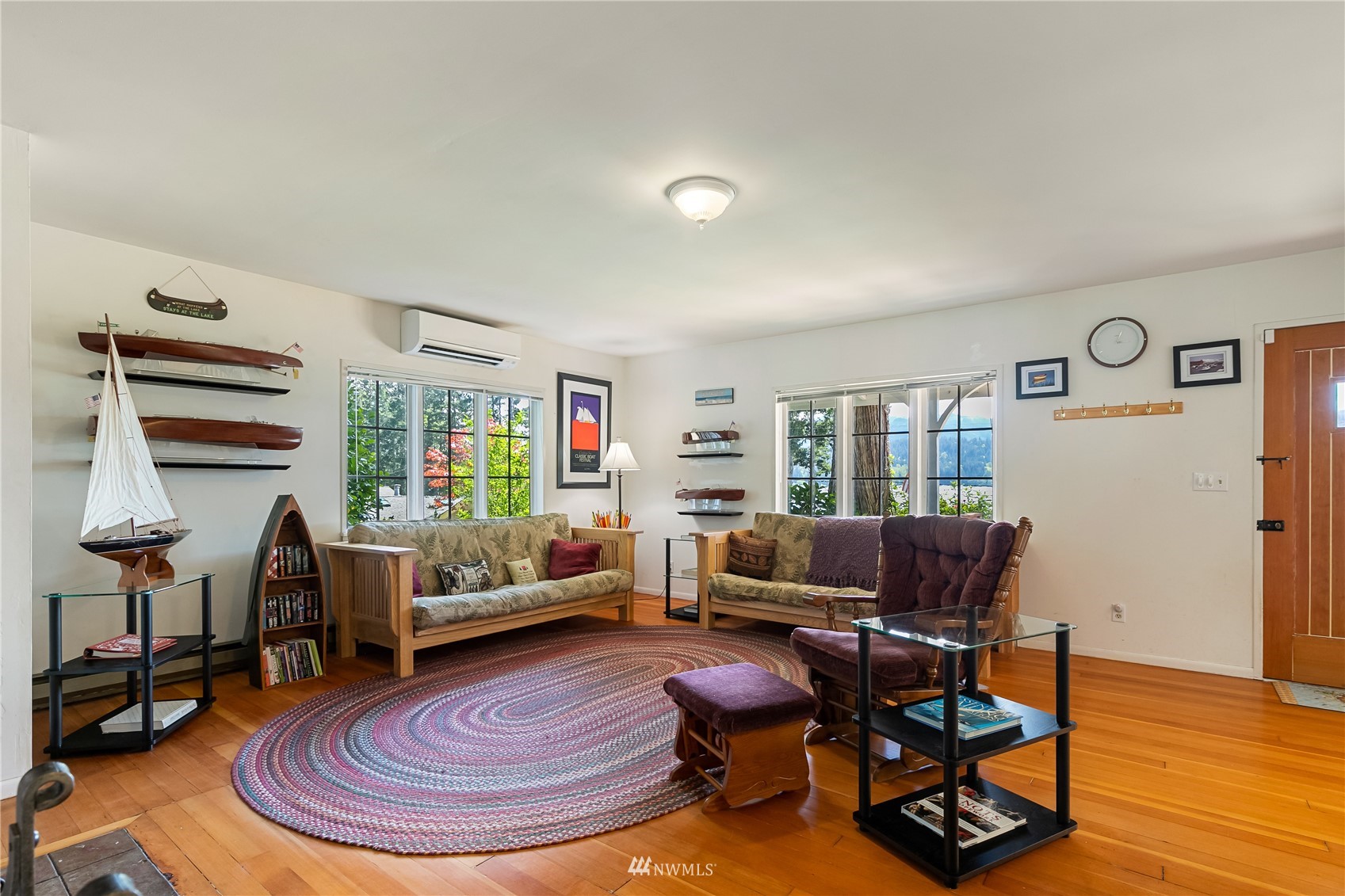 2964 North Shore Road Bellingham, WA 98226 - Photo 16 of 40 a living room with furniture and a wooden floor