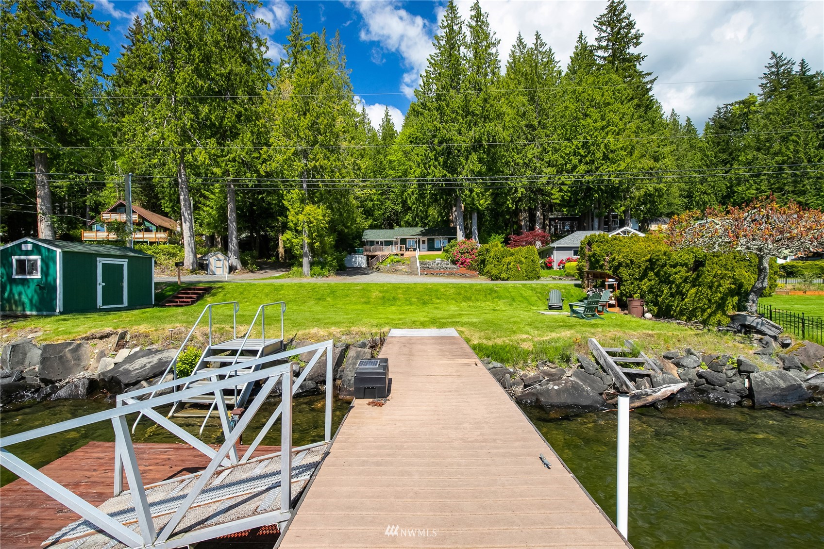 2964 North Shore Road Bellingham, WA 98226 - Photo 3 of 40 a view of yard with swimming pool and green space