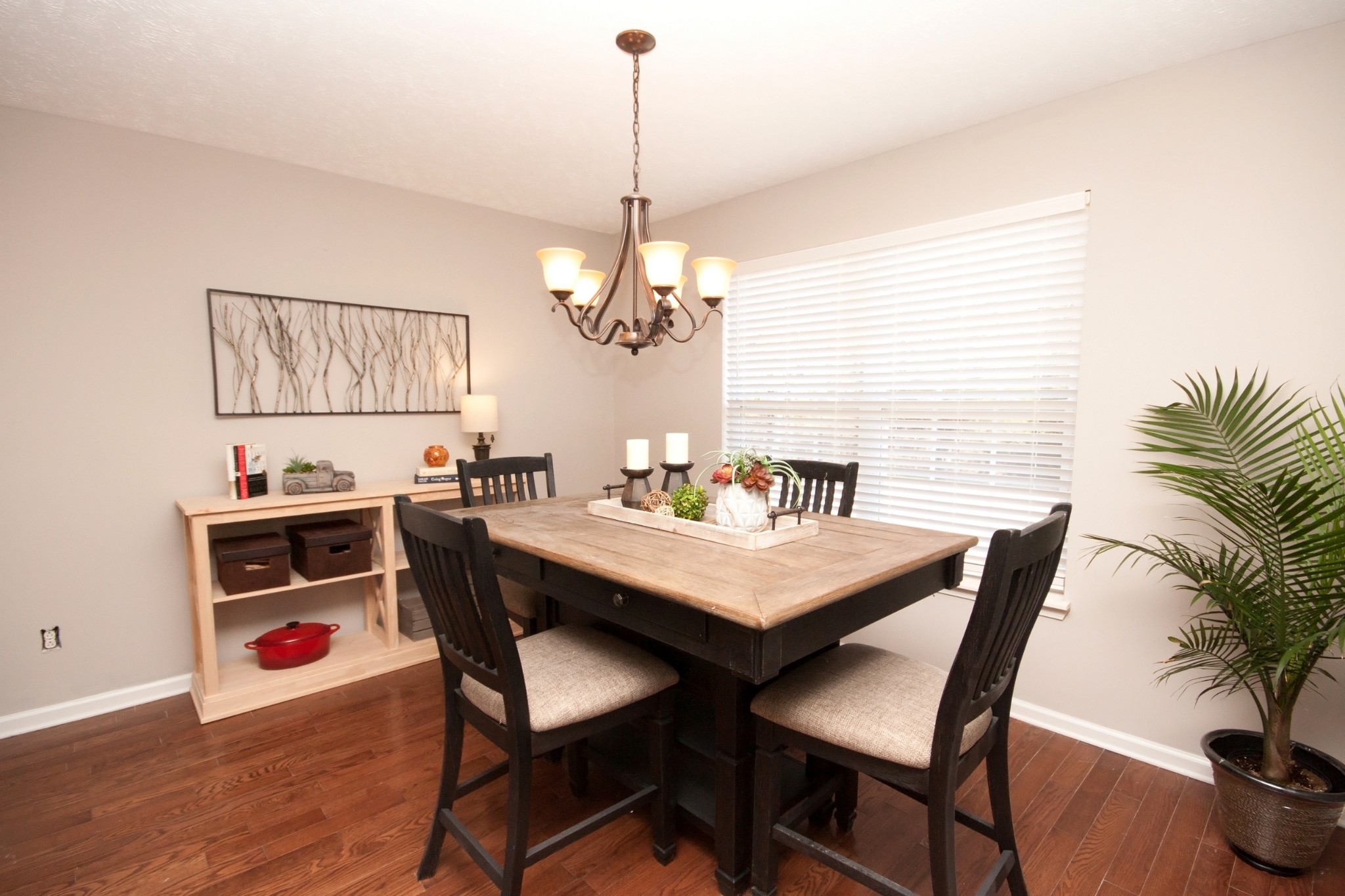 524 Windy Road Mount Juliet, TN 37122 - Photo 15 of 35 a dining room with wooden floor a chandelier a wooden table and chairs