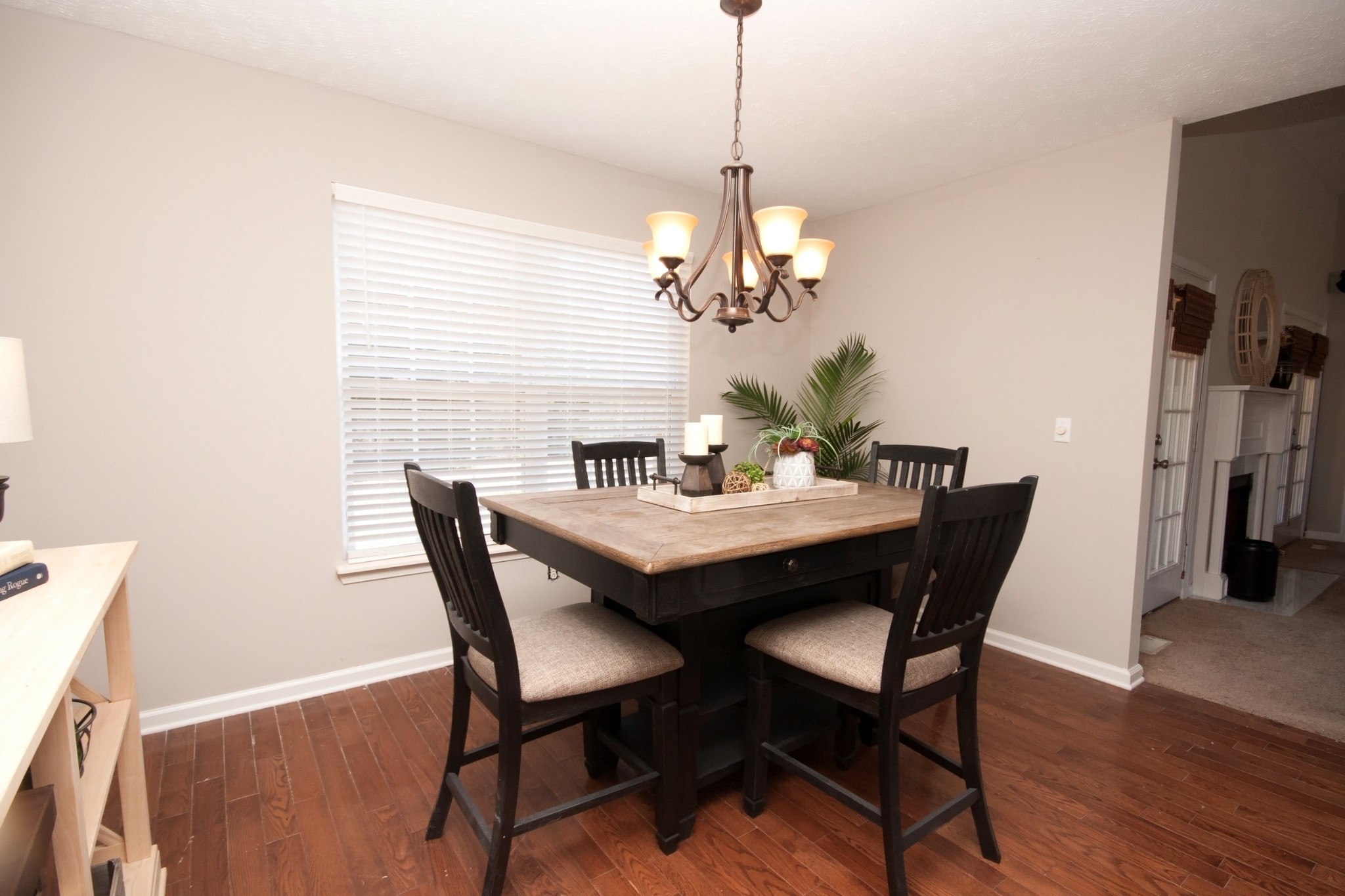 524 Windy Road Mount Juliet, TN 37122 - Photo 16 of 35 a view of a dining room with furniture wooden floor and a chandelier