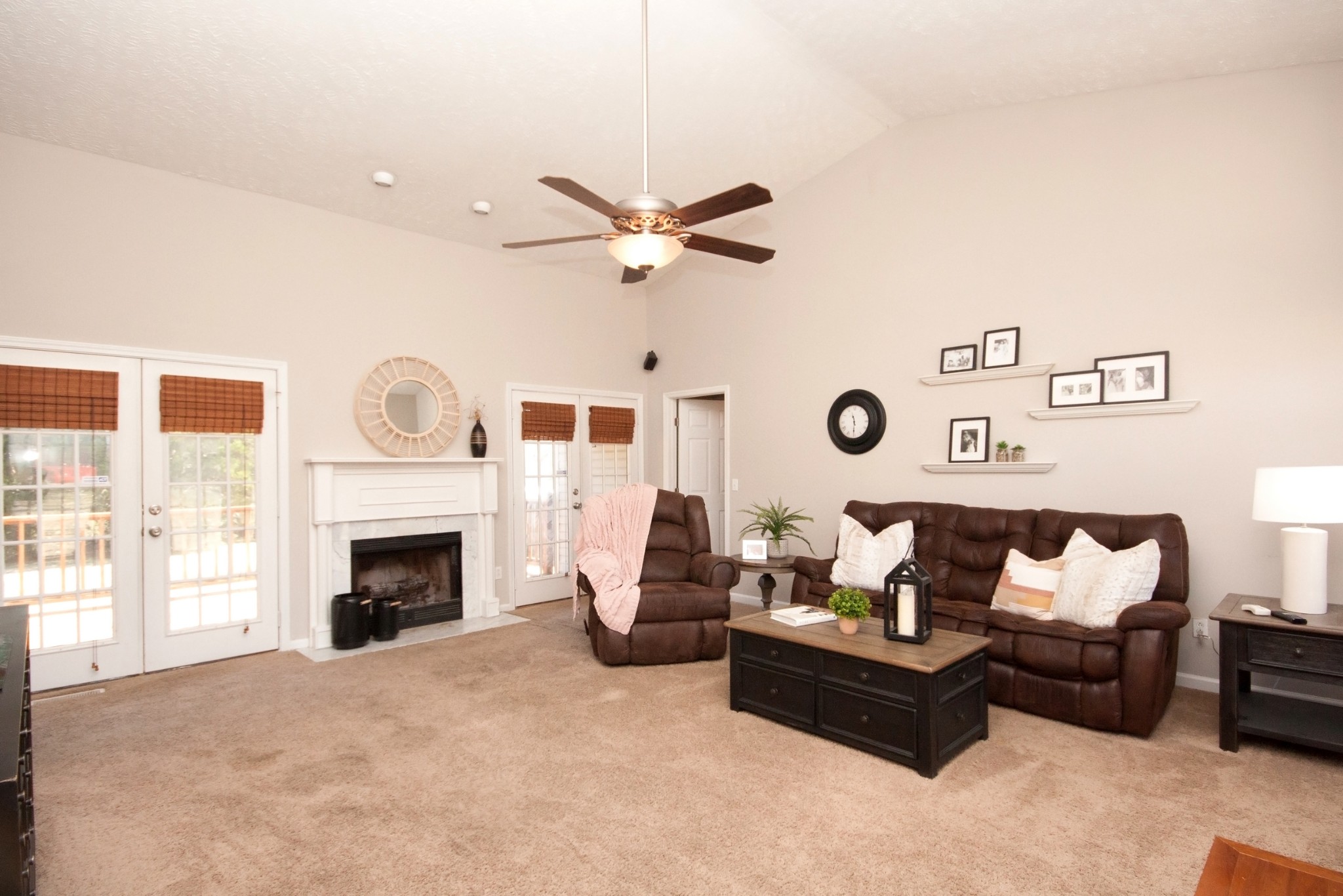 524 Windy Road Mount Juliet, TN 37122 - Photo 7 of 35 a living room with furniture and a fireplace