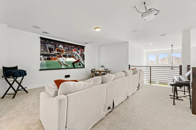 a room with furniture and windows