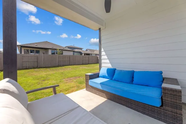 a house view with a garden space