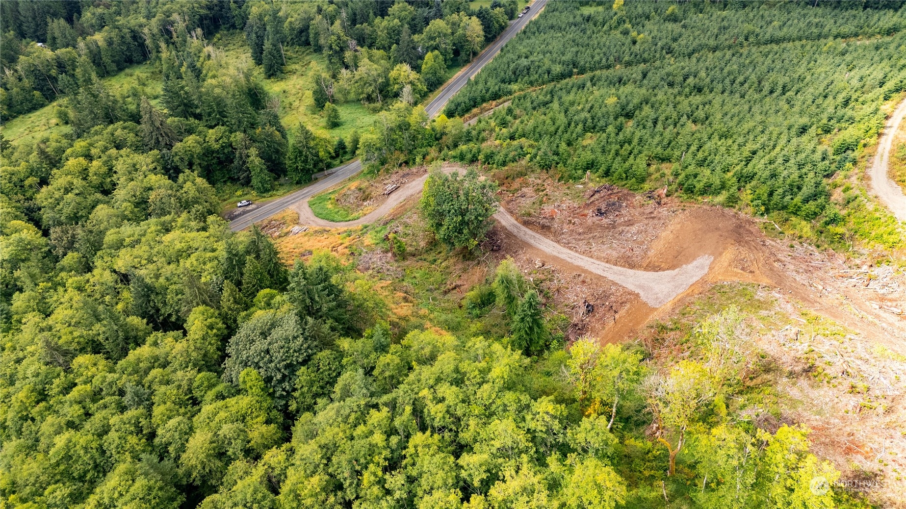 323 Short Road Morton, WA 98356 - Photo 11 of 16 an aerial view of residential house with outdoor space and trees all around