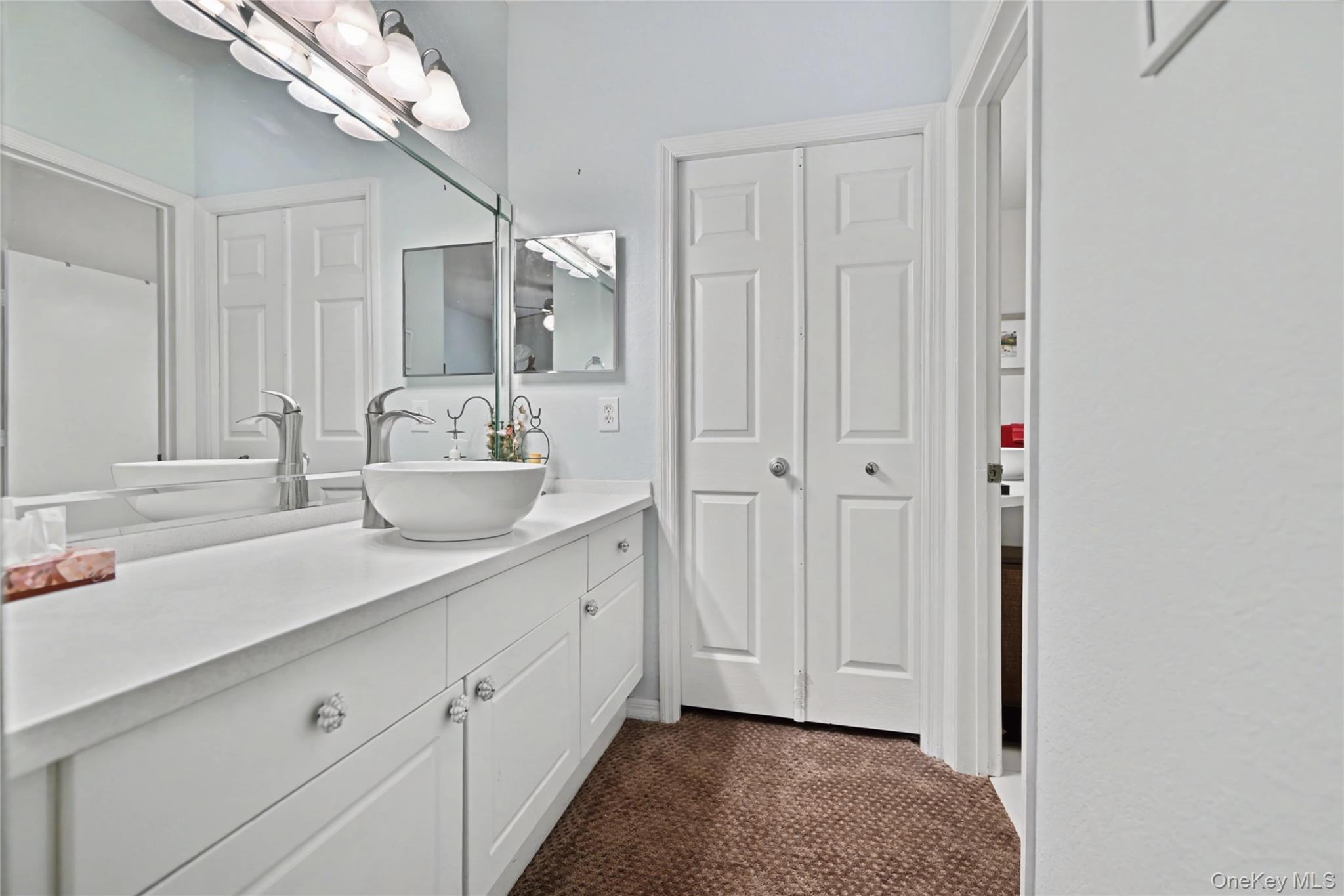 5174 Northridge Road, Unit 211 Sarasota, FL 34238 - Photo 8 of 29 a bathroom with a sink and a mirror