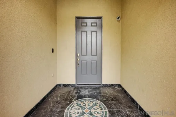 a view of front door