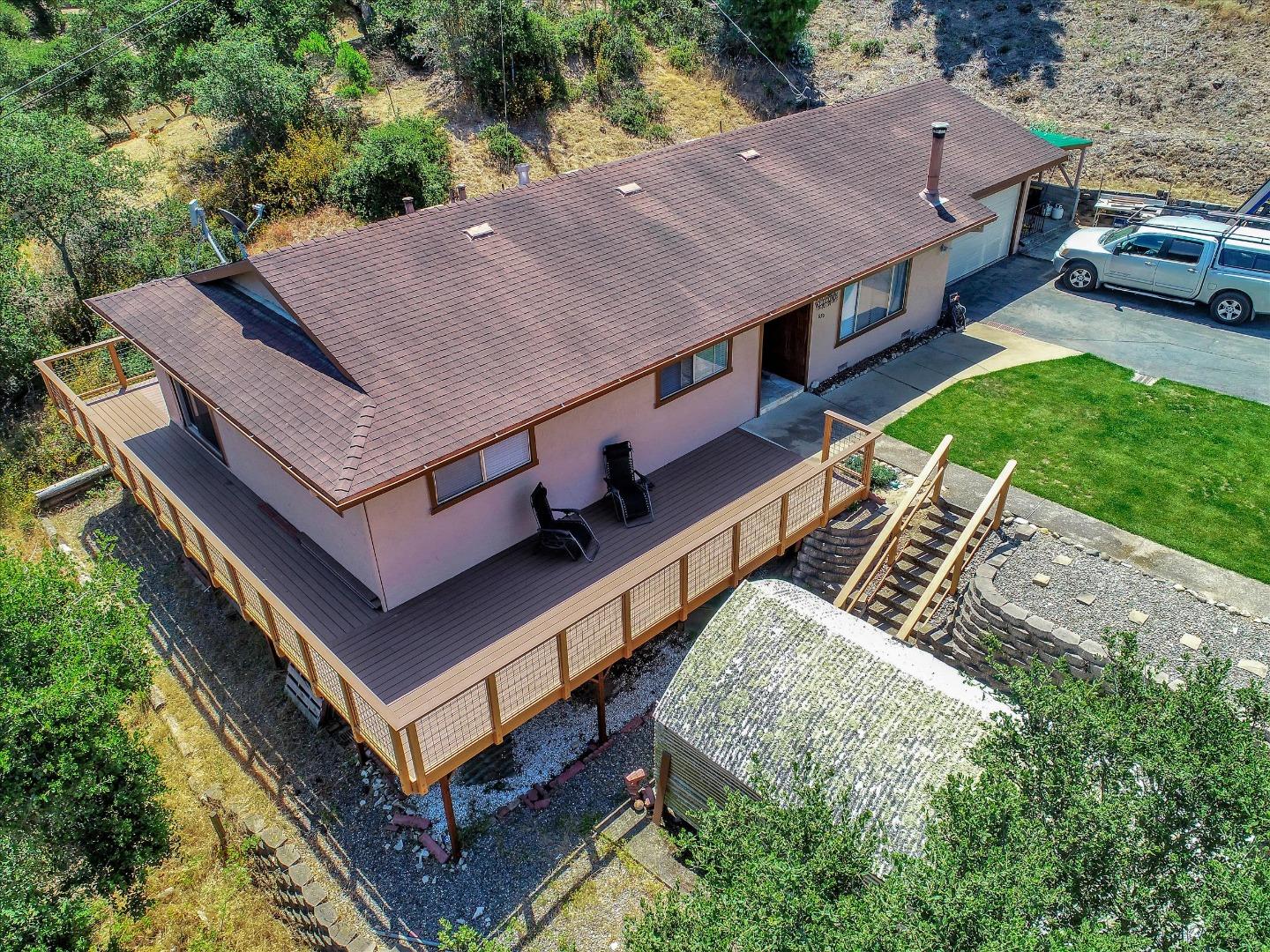 630 Paradise Road Salinas, CA 93907 - Photo 36 of 37 an aerial view of a house with a big yard and large trees