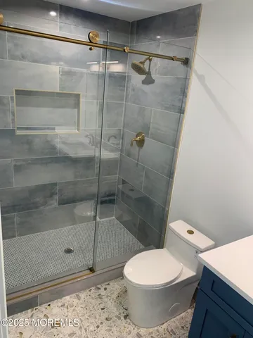 a view of a back yard from a balcony