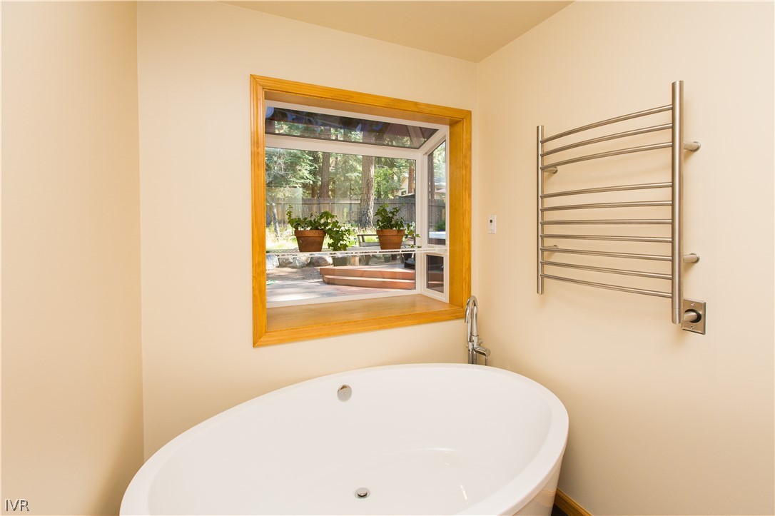 1054 Flume Road Incline Village, NV 89451 - Photo 11 of 19 Free standing soaking tub with warming towel rack.