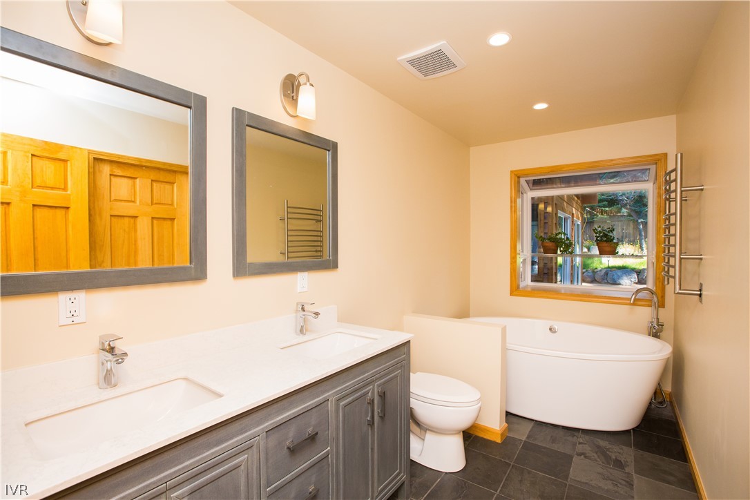 1054 Flume Road Incline Village, NV 89451 - Photo 9 of 19 En-suite bath with dual vanity and free standing s