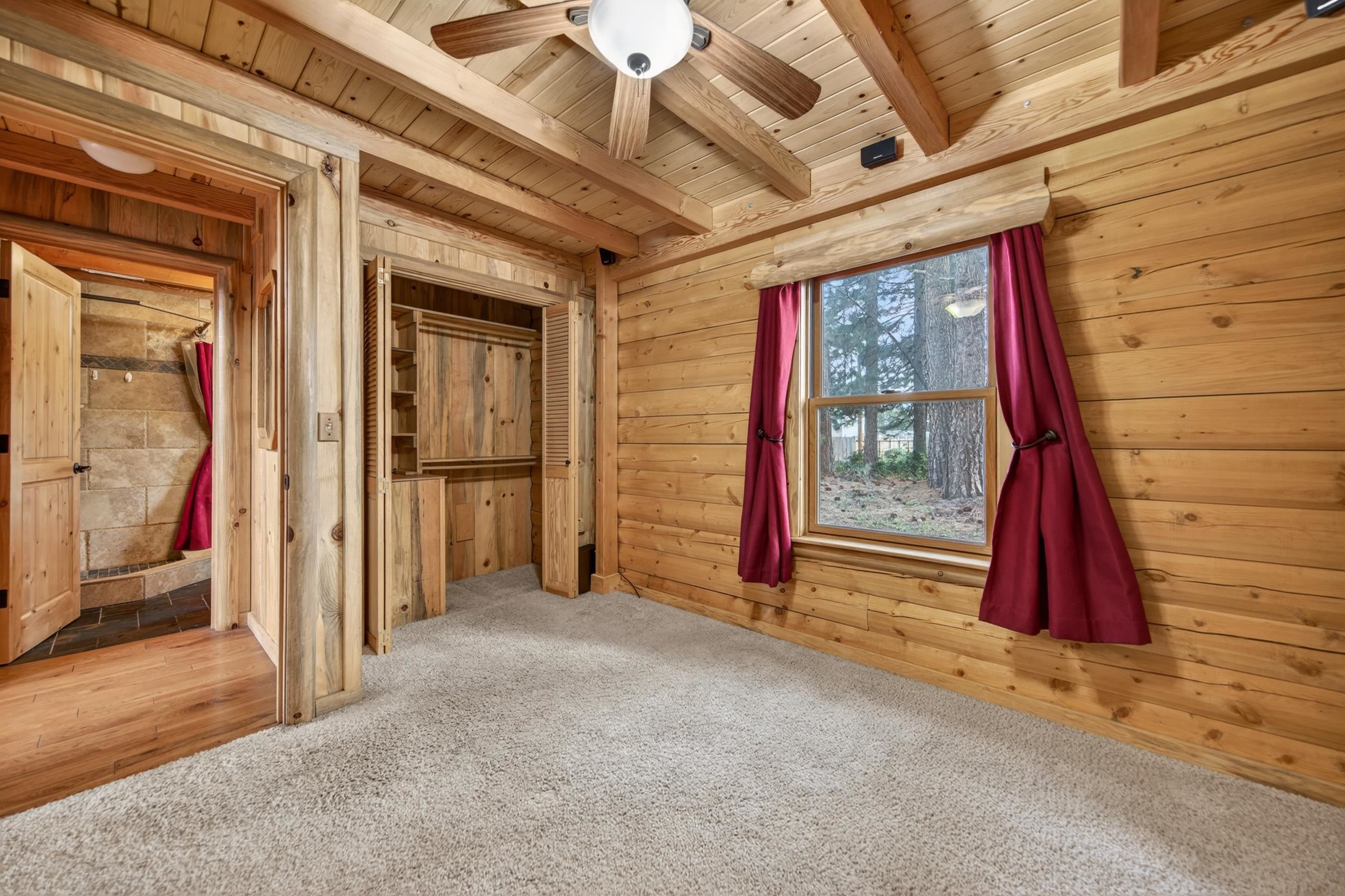 645 Main Street Chester, CA 96020 - Photo 35 of 43 a view of a room with wooden walls and door