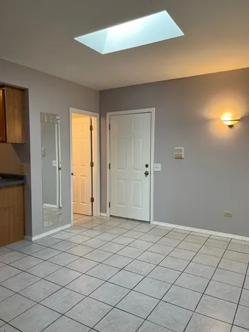 an empty room with closet