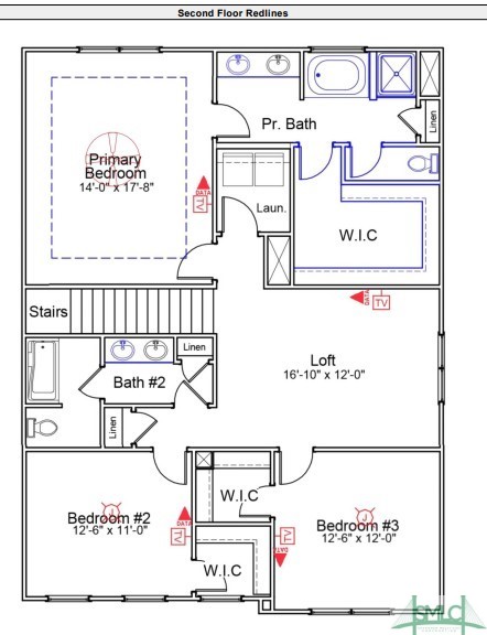 1001 Easthaven Boulevard Pooler, GA 31322 - Photo 44 of 44 2nd floor floorplan