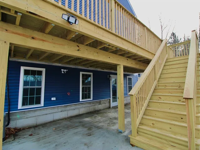 a front view of a house with a window