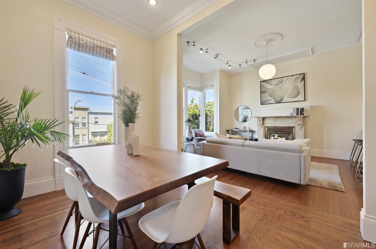 1663 Turk Street San Francisco, CA 94115 - Photo 9 of 27 a living room with furniture and wooden floor