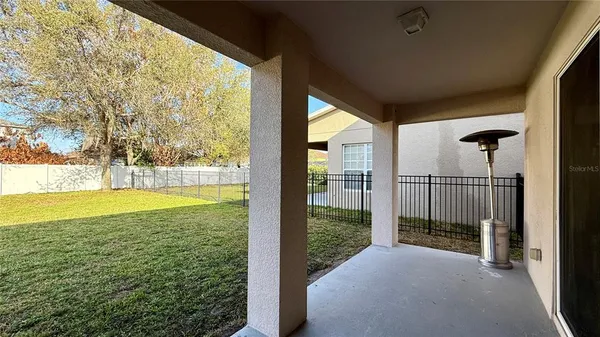 a view of a balcony and lake view