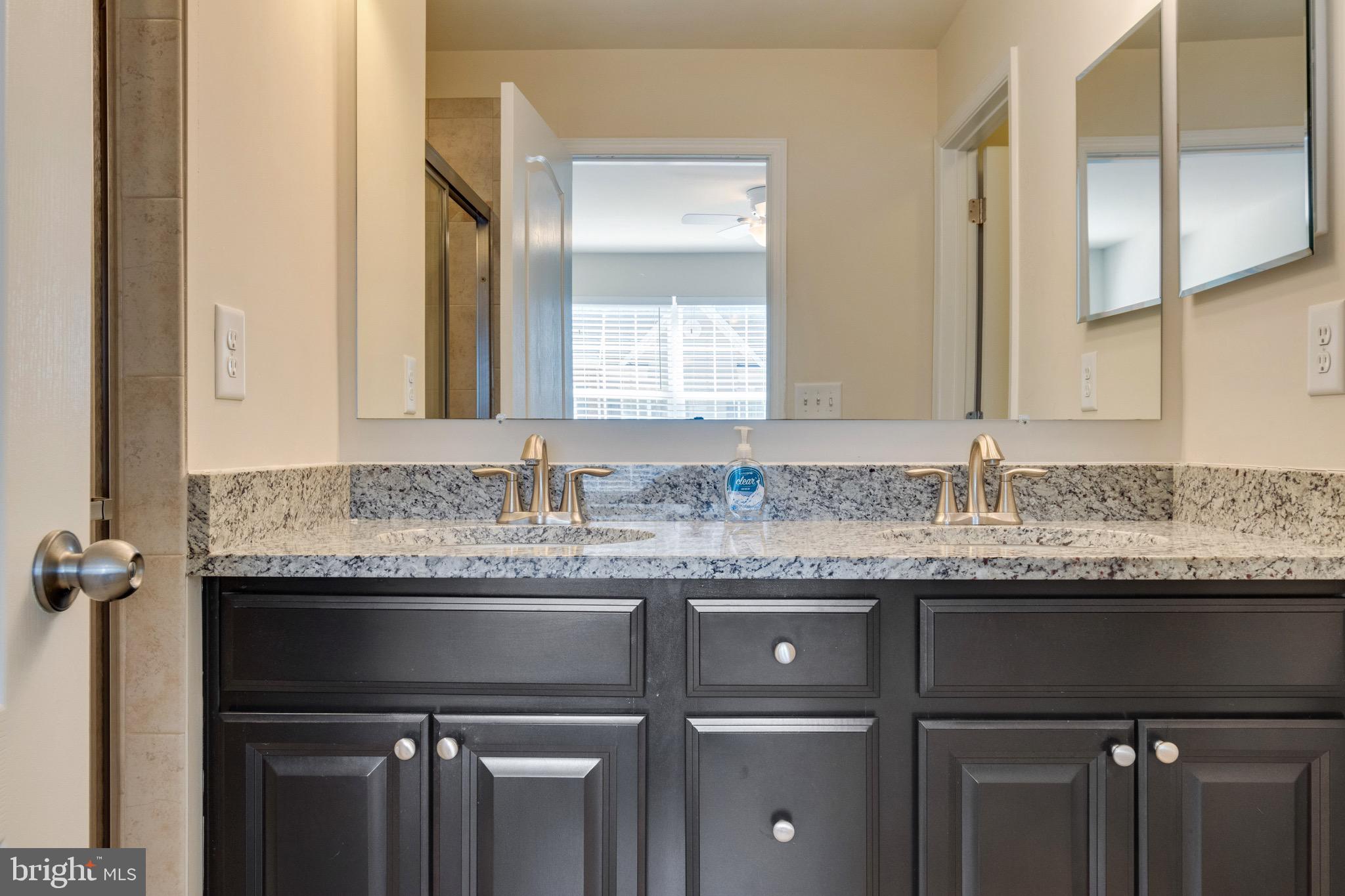 8019 Ravenclaw Road Elkridge, MD 21075 - Photo 29 of 38 Double Vanity w/ Granite at Primary Bathroom