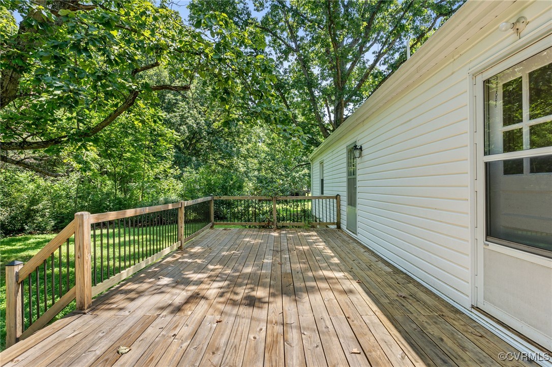 2812 Chapel Road New Canton, VA 23123 - Photo 31 of 32 a view of balcony with wooden floor