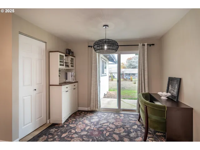 a room with furniture and a window