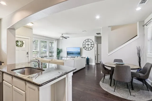 a park bench sitting in the middle of a park