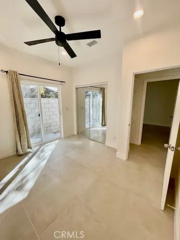 a view of a hallway with entryway