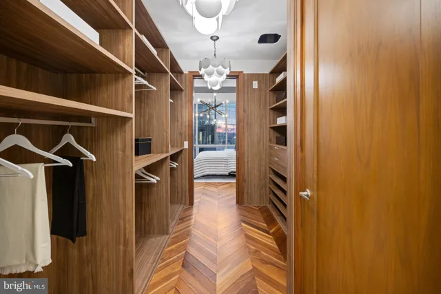 a view of walk in closet