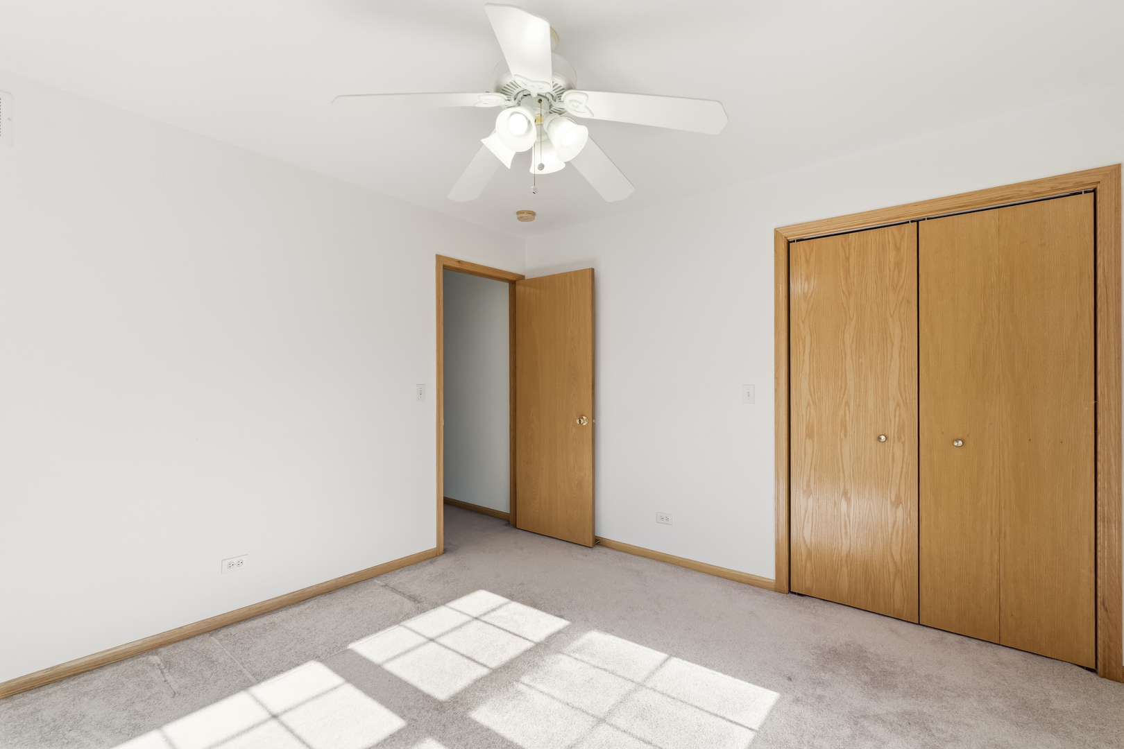 546 Fourth Avenue Addison, IL 60101 - Photo 34 of 39 an empty room with closet and a chandelier fan