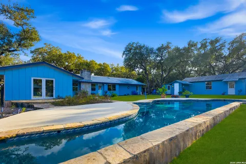 a view of a house with pool
