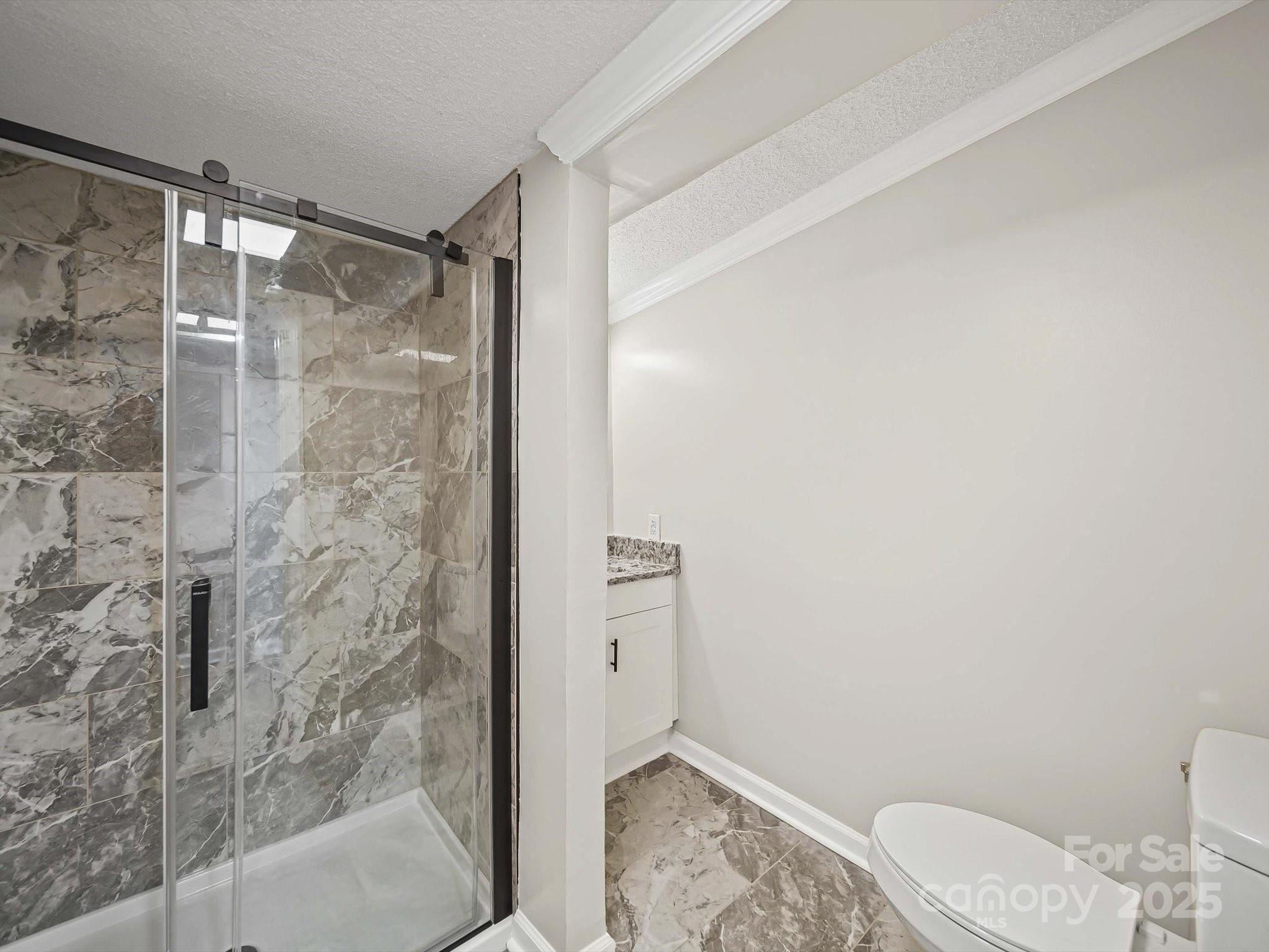 147 Xienghone Road Mount Gilead, NC 27306 - Photo 21 of 22 a bathroom with a shower and a toilet