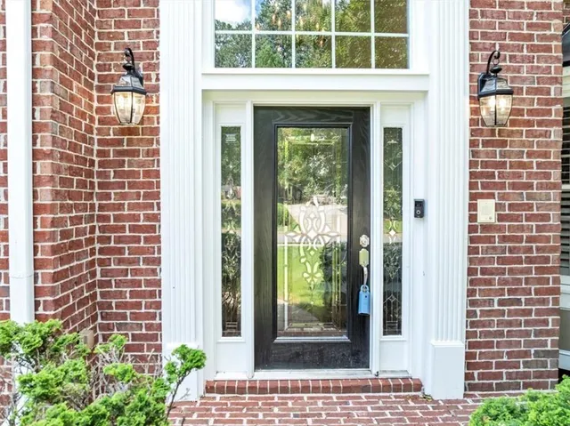 a view of front door
