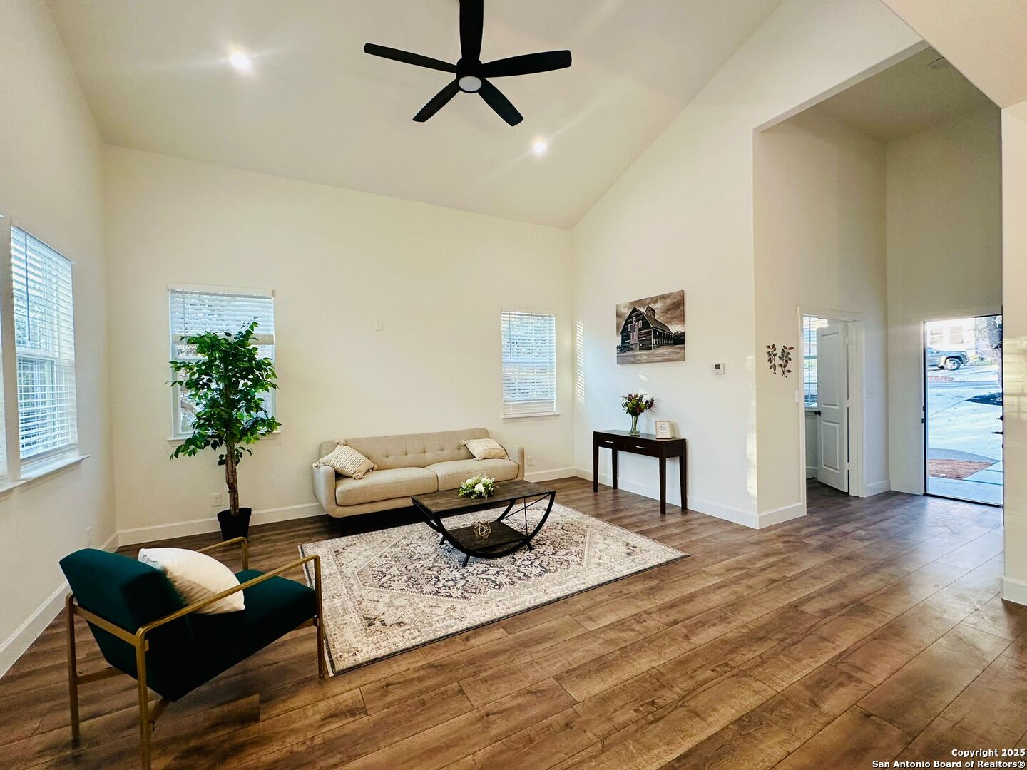 1064 Overbrook Lane Spring Branch, TX 78070 - Photo 7 of 34 a living room with furniture and a wooden floor