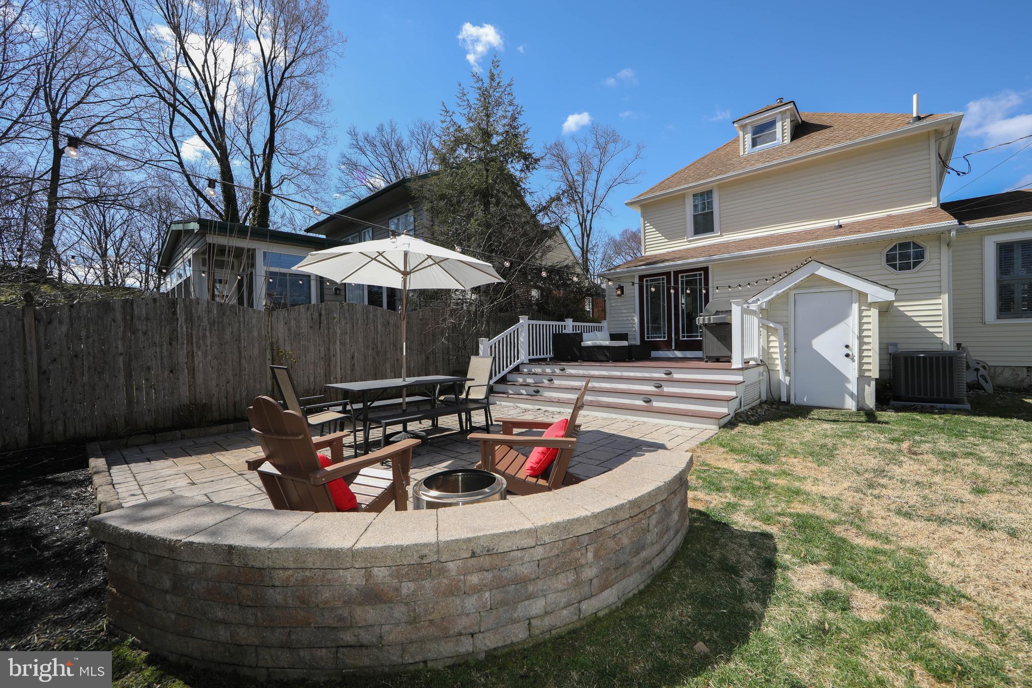 401 Spruce Street Haddonfield, NJ 08033 - Photo 37 of 40 a view of a house with pool and sitting area