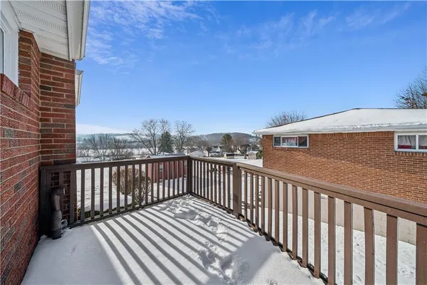 a view of city from a balcony