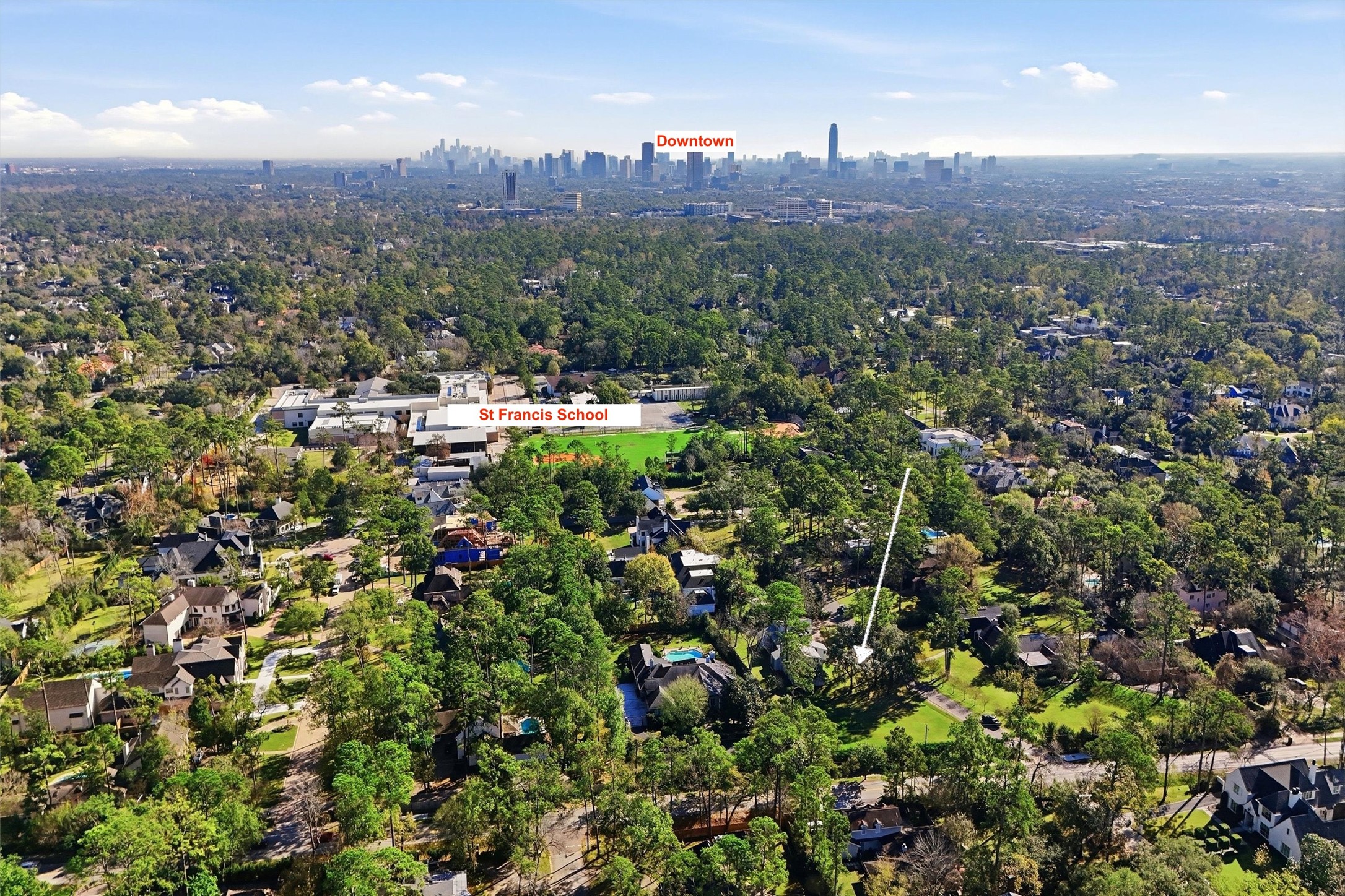 320 Blalock Road Piney Point Village, TX 77024 - Photo 18 of 22 a view of a city