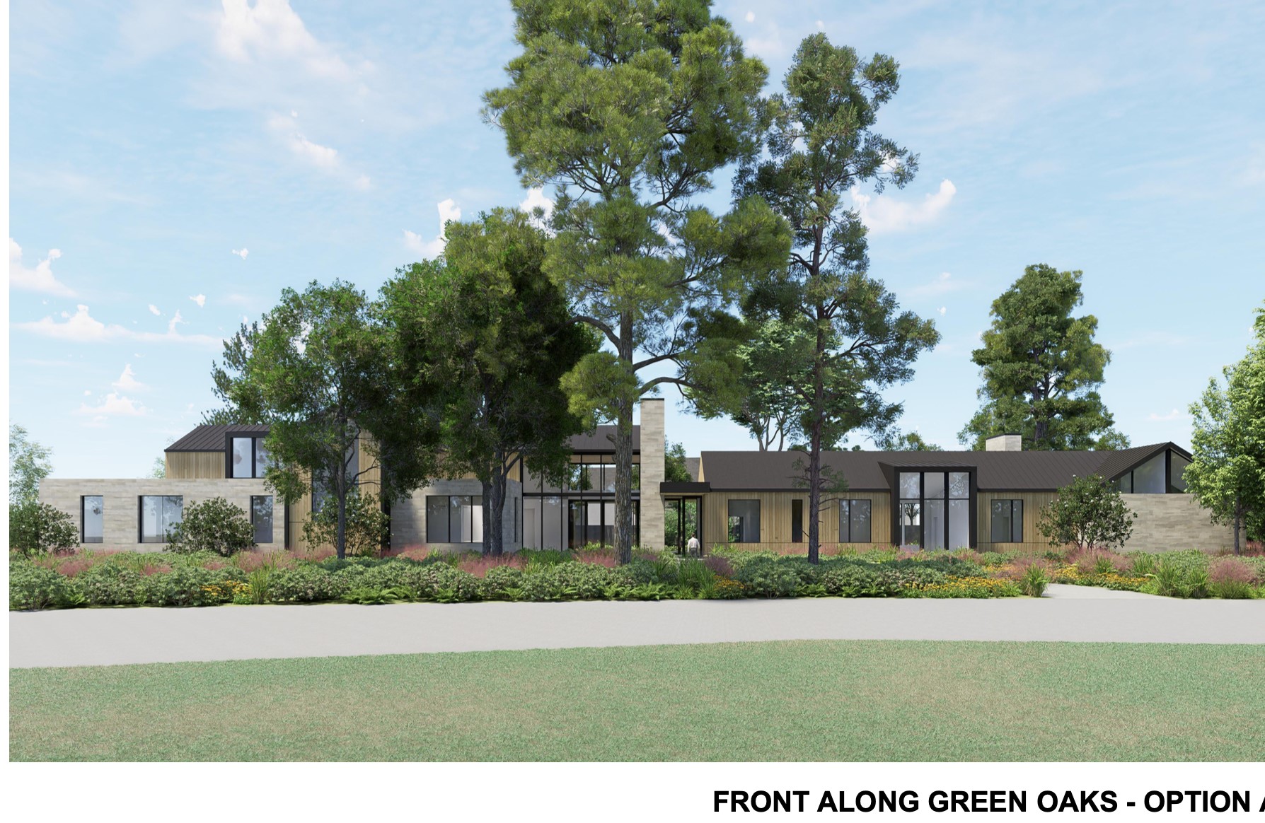 320 Blalock Road Piney Point Village, TX 77024 - Photo 22 of 22 a front view of a house with a garden