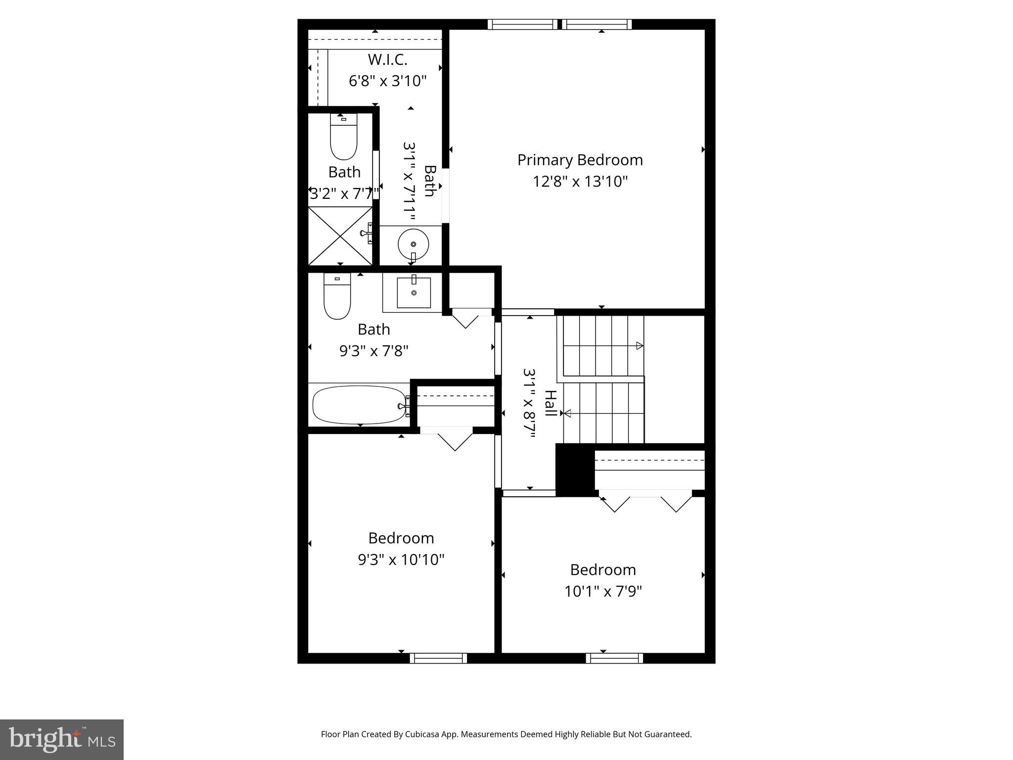8033 Orange Plank Road Springfield, VA 22153 - Photo 25 of 26 Upper level floor plan