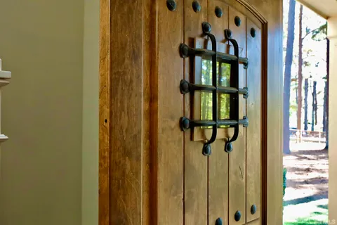 a view of a bathroom with a window