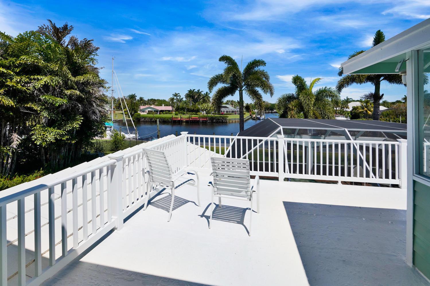 2637 Northwest S Shore Road Stuart, FL 34994 - Photo 32 of 45 Master Bedroom Deck