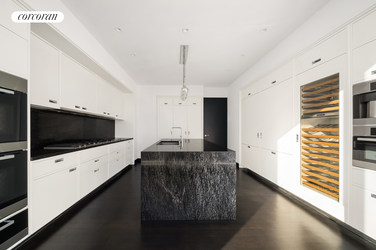 157 West 57th Street, Unit 56C Manhattan, NY 10019 - Photo 10 of 29 a living room with furniture and a flat screen tv