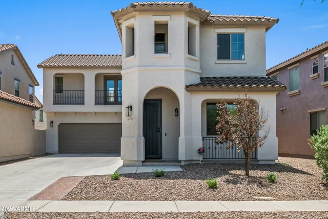 a front view of a house