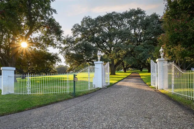 a view of a park with slide