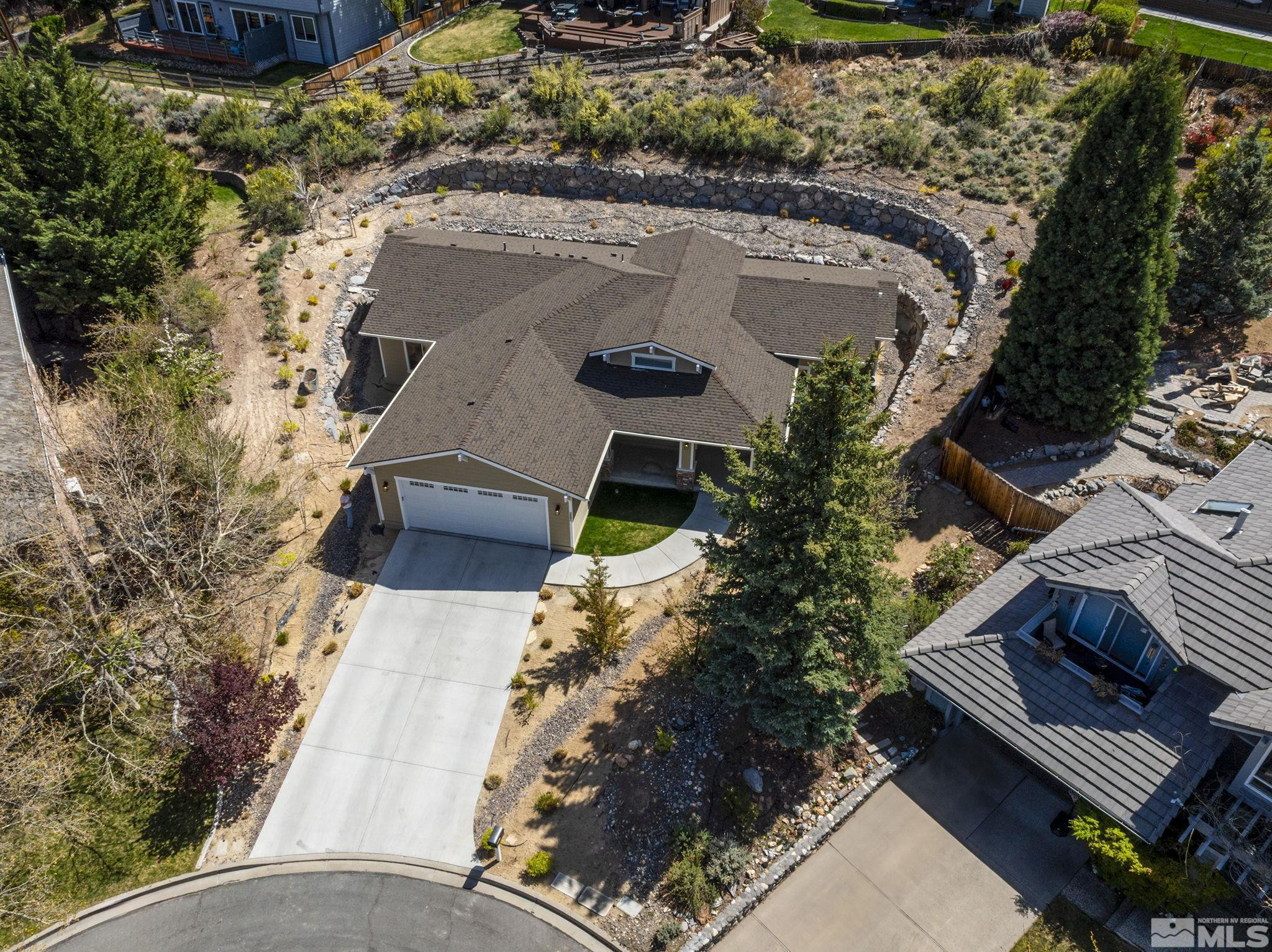 3880 Royer Court Reno, NV 89509 - Photo 4 of 29 an aerial view of a house with garden