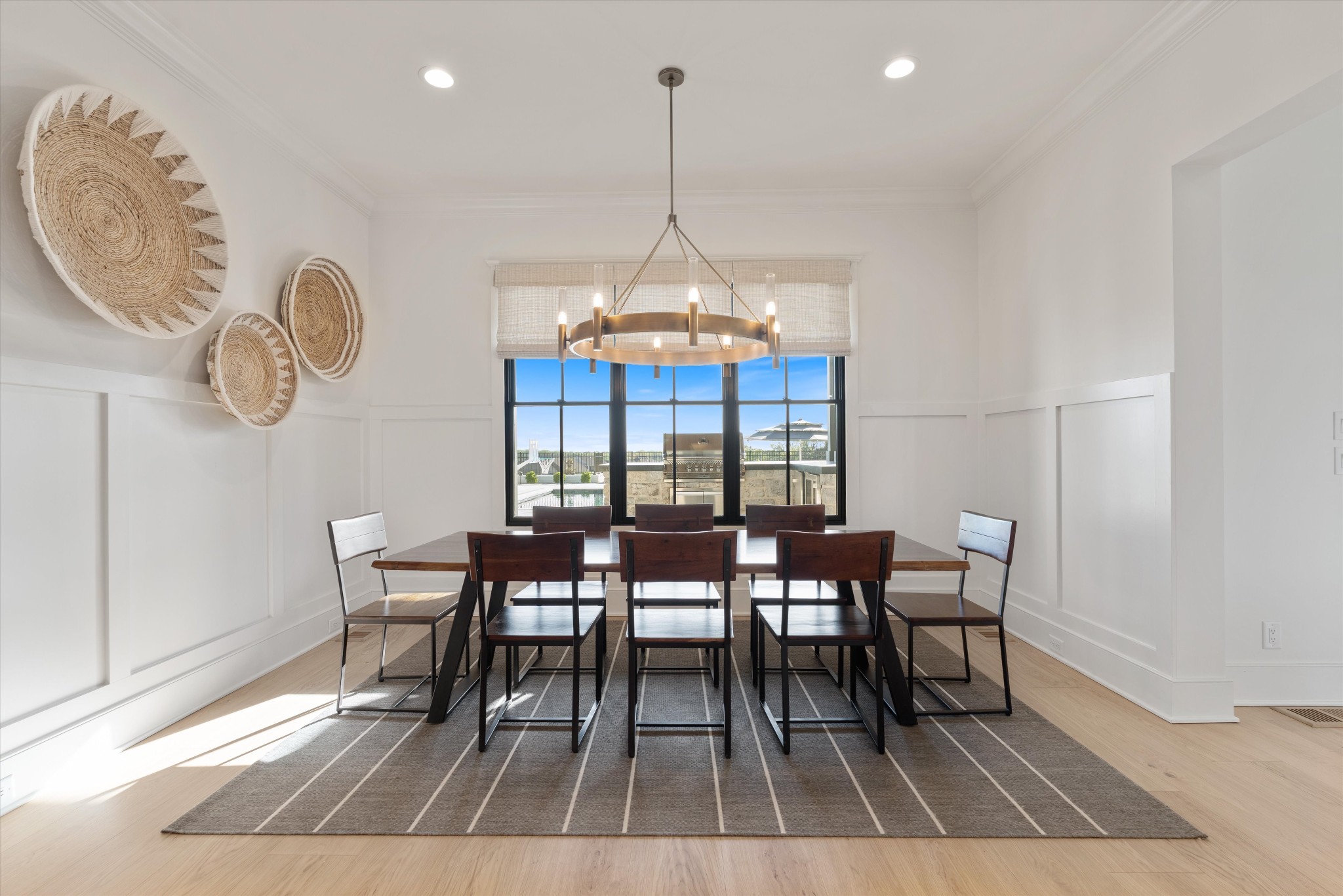 2996 South Rutland Road Mount Juliet, TN 37122 - Photo 16 of 89 a dining room with furniture a chandelier and wooden floor
