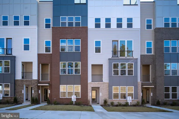 a front view of a building with yard