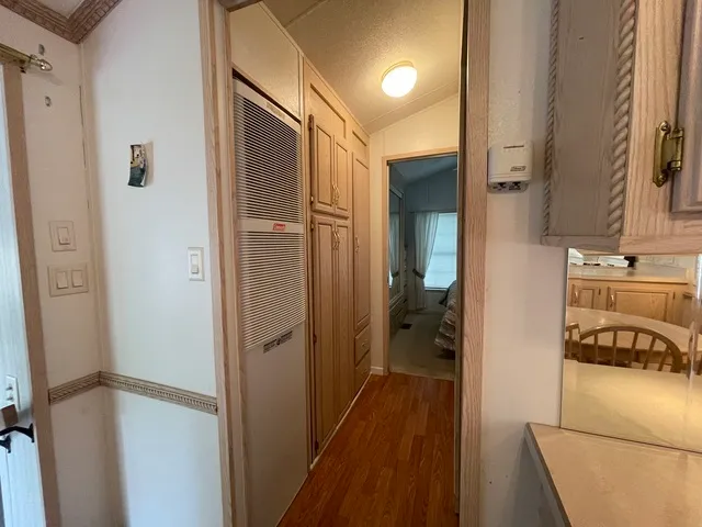 a view of a walk in closet