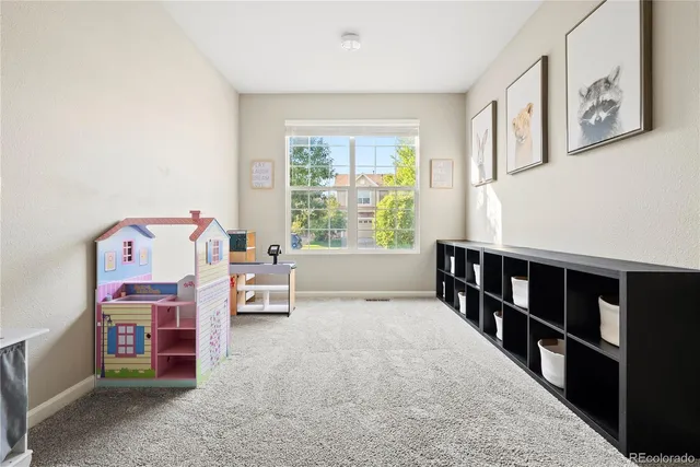 a bedroom with furniture and a window